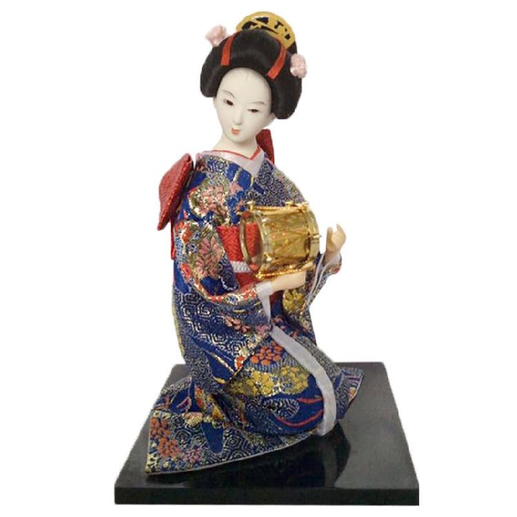 Elegant 12Inch Geisha Dolls with Detailed Painting and Clorhing Japanese Kimono Figure for Cultural Display Ornament