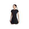 Comfortable Stylish Skin-Friendly Soft Short Sleeve Tennis Shirt Women Tops Black HQ2995-010