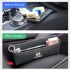 CBKSJY1 Leather Car Seat Gap Organizer Box Leak-proof Storage Bag For Nissan Sylphy N7 Teana Qashqai Note J10 J11 Navara Juke GTR Patrol