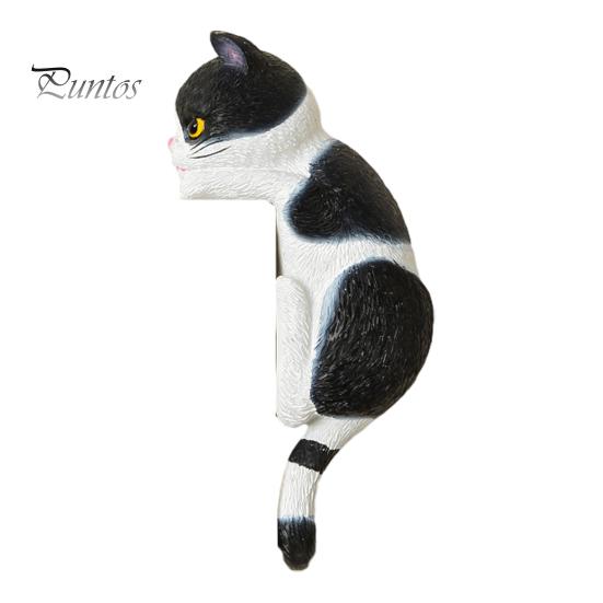 Cat Light Switch Cover 3D Sticker, Decorative Resin Wall Plate Cover, Cute Animal Relief Ornament Stickers, Peel And Stick decorations for Home
