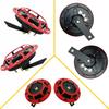 2PCS 110DB 12V Dual Tone Super Loud Air Train Horn Waterproof For Car Truck SUV