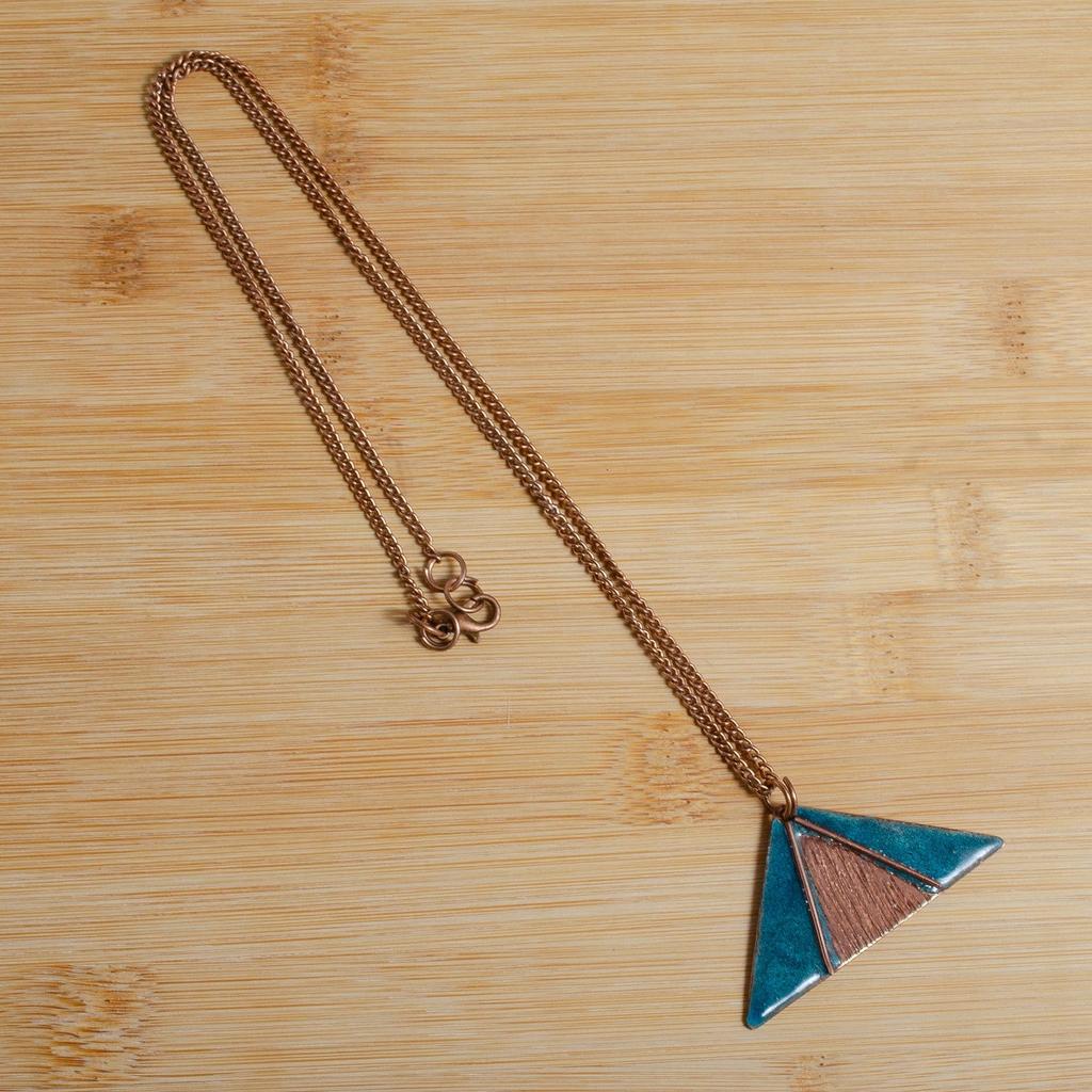 Enamel Copper Jewelry Set