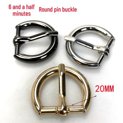 6" 20MM D-Type Pin Buckle Women's Belt, Semi-Circular Accessories for Clothing and Luggage