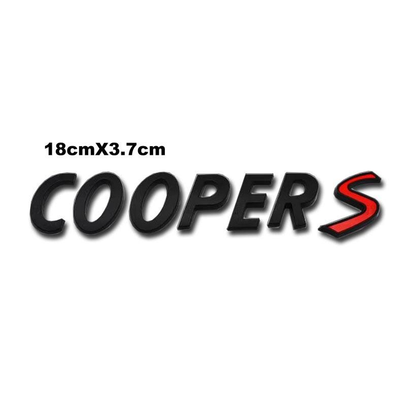 3D Metal COOPER S Decorative Sticker For MINI Cooper's Car Trunk Refurbishment Accessories