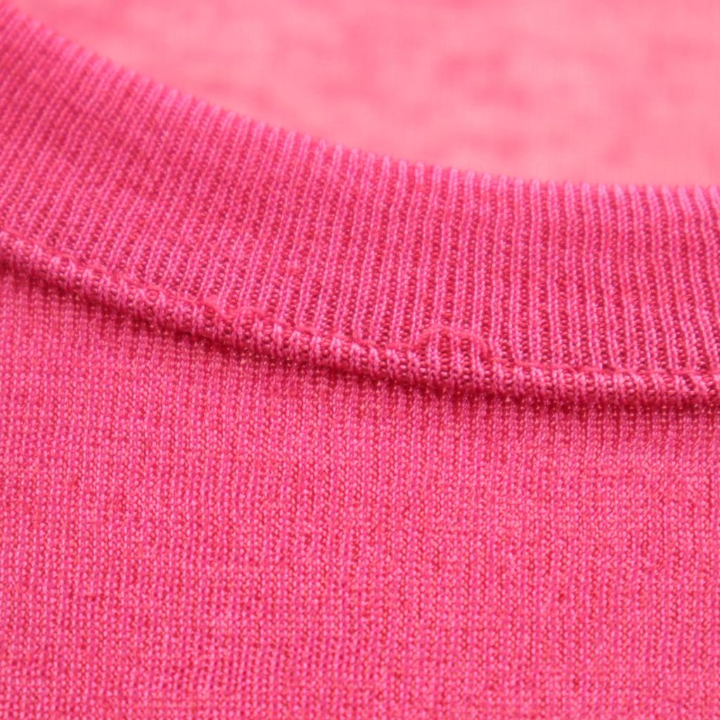 INED Short Sleeve Summer Knit 2 Pink Women Used