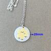 10pcs Lot 304 Stainless Steel Mirror Polish Necklace Round Charms with Dog Paw Pendant Necklace Fashion Necklace