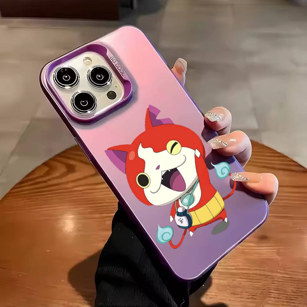 Y-Yokai Anime Watch Phone Case For iPhone 17,16,15,14,13,12,11,Pro Max,Plus Candy Silver Cover