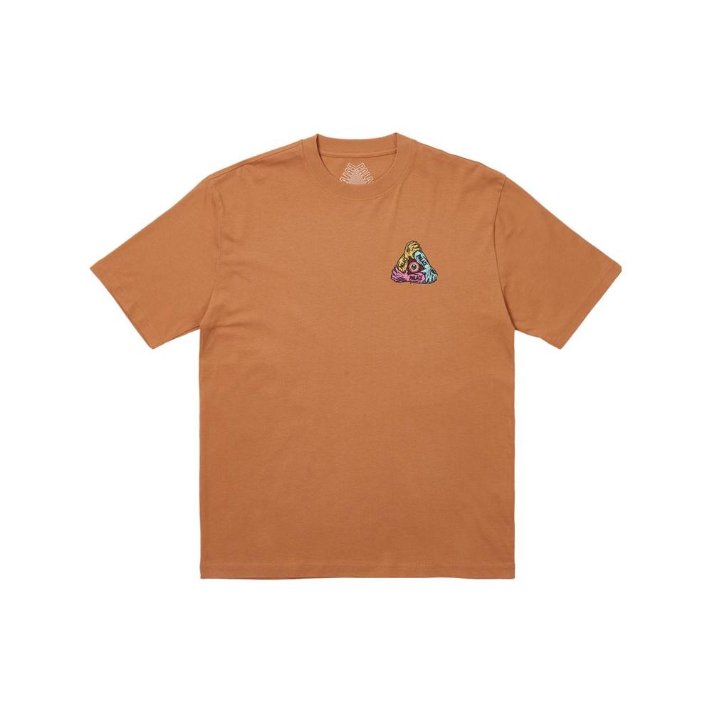 Palace Arms T-Shirt Melted Sugar Unisex Tops Brown P25TS125