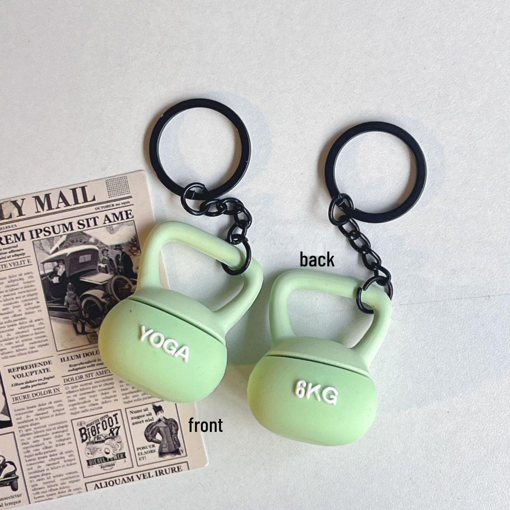 Eco Mini Gummi Pickleball Schläger Schlüsselanhänger - Sportrucksack Anhänger