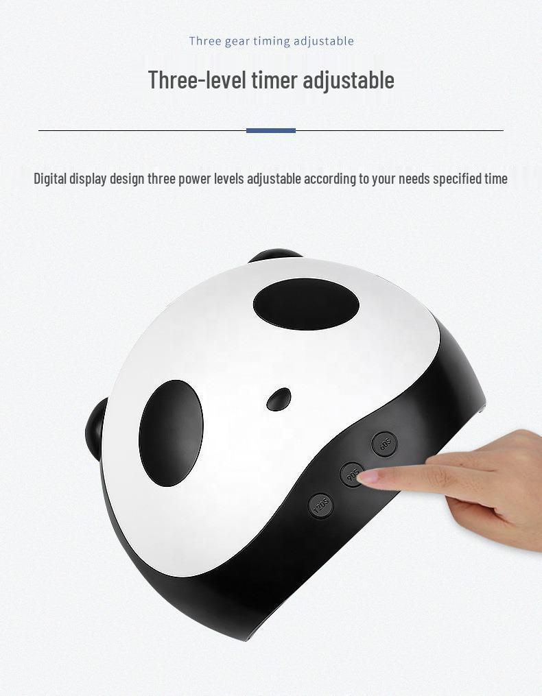 Panda Nail Lamp 36W UV/LED Dual Light Gel Curing Lamp for Salon and Home Use