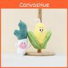 Soft Enchanting Plush Onion And Corn Keychain Cute Vegetable Gift Accessory