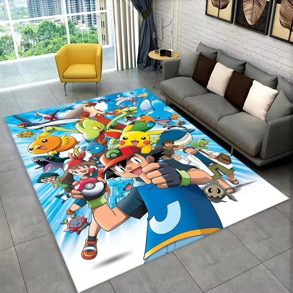  Pokemon Eevee Carpet for Living Room Decor Sofa Mat Man's Cave Bedroom Bedside Rug Coffee Table Mat Lounge Floor Mat