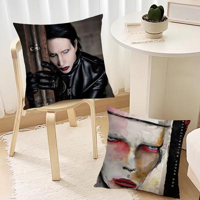 MMarilyn MManson Under God Cushion Cover Living Room Accent Couch Back Support Square Lounge Restful Nap Companion Pillow Case
