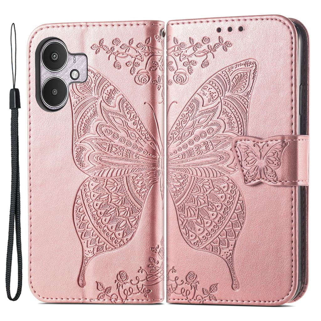 For Xiaomi Redmi 13C 4G/13C 5G/13R 5G/Poco M6 5G/Poco C65 4G Phone Stand Case Imprinted Pattern PU Leather Phone Cover
