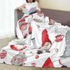 Christmas Gnome Blanket Fleece Sofa Throw Blanket Lightweight Throw Blankets for Home Bedroom Office Throws Bedspread Quilt