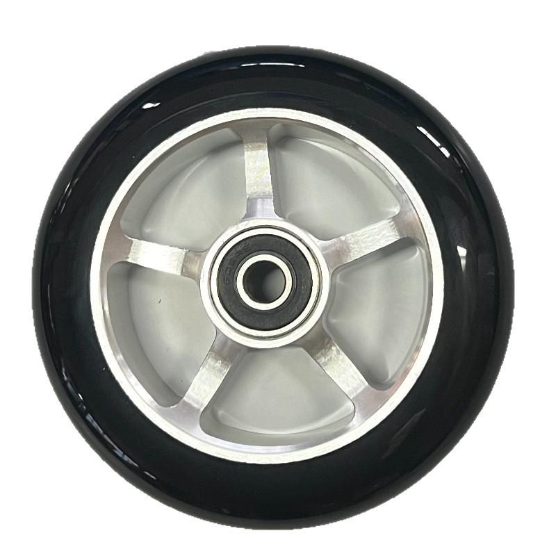 100mm Scooter Wheels Replacement with Bearings Aluminum Wear-Resistant PU Stunt Scooter Parts Kick Scooter Accessories 2pcs/set