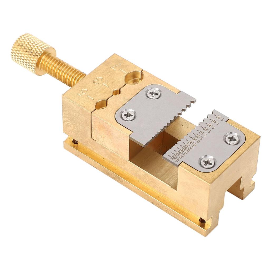 Acogedor Watch Repair Vise Clamp Brass Pointer Tube Clamp, Strong Material, Compact Size, for Watch Hands and Wheels, Essential Tool for DIY and Profe