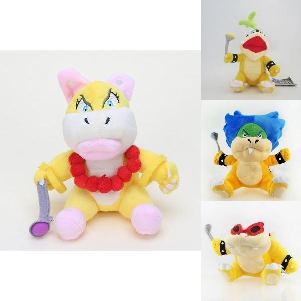 Premium Qualität Koopalings Super Mario Bros 7" Koopa Plüschtier Stoffpuppe Geschenk