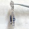 Huitan Gorgeous Blue Cubic Zirconia Drop Earrings Zinc Alloy Color High Quality Female Accessories 2021 Wedding Party Trendy Zircon