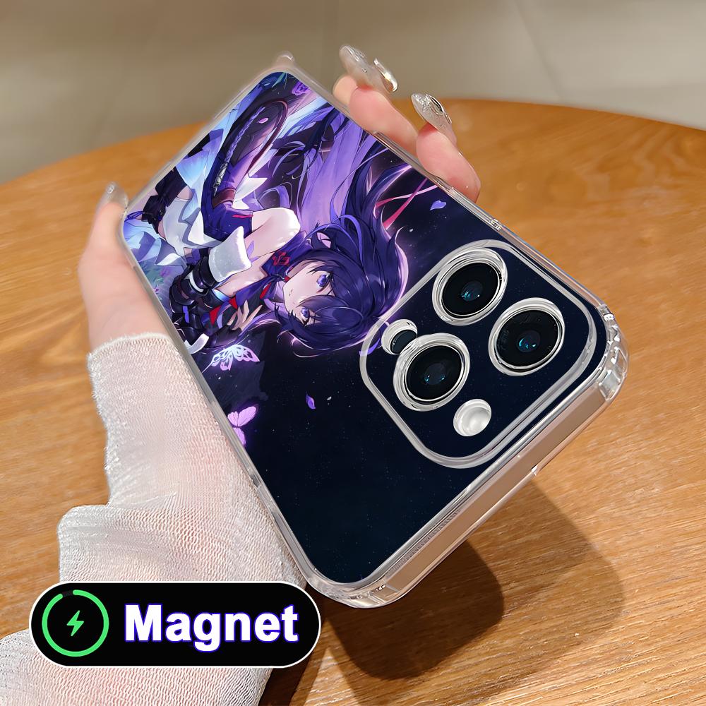 HSR Seele Clear TPU Magsafe Mobile Phone Case for iPhone 17 16 15 14 13 12 11 Air Pro Max Plus Mini Colorful Cover