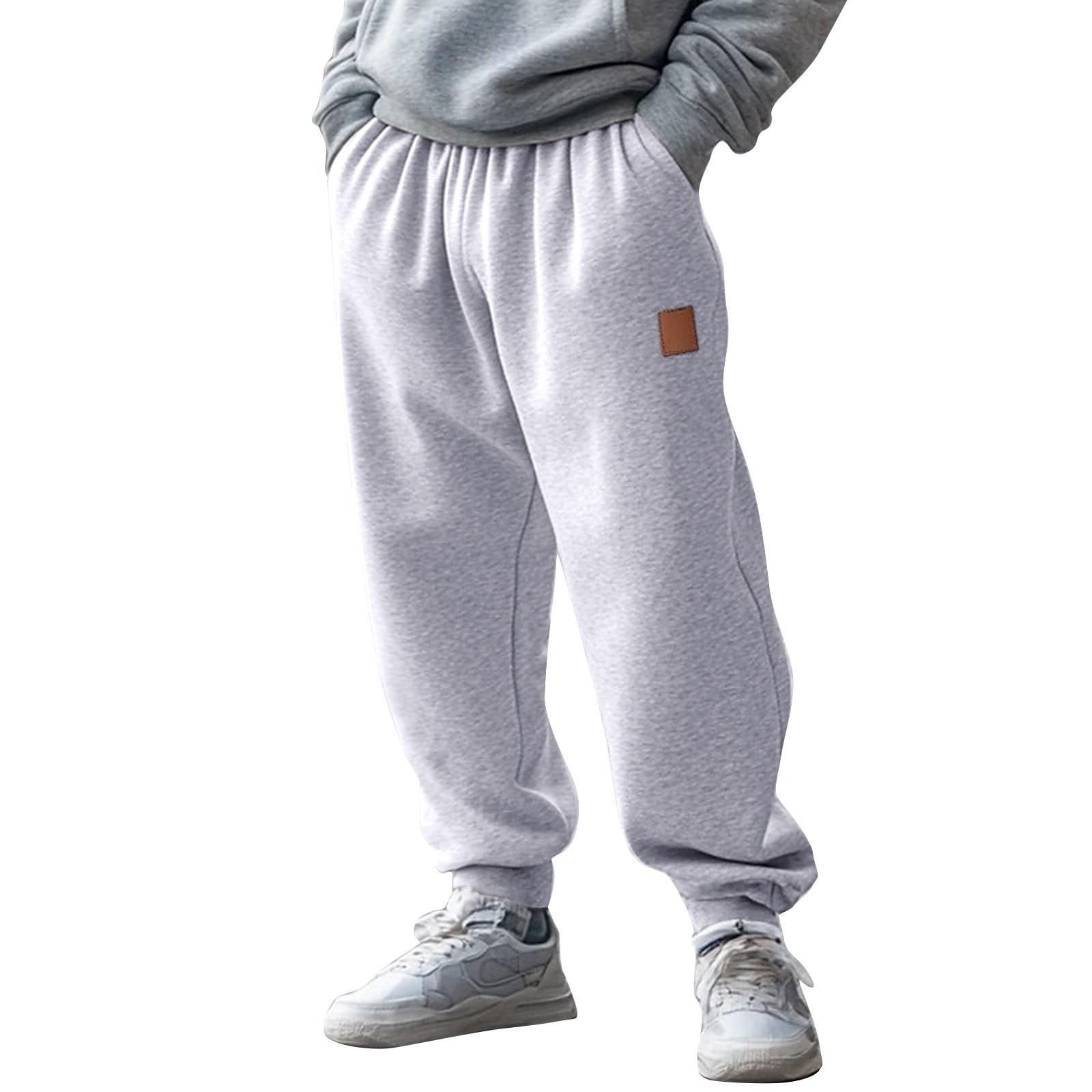 

Men s Solid Color Loose Fitting Sweatpants Men s Casual Fashion Sweatpants L
