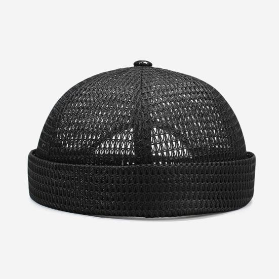1/2 stk. Netkasket Justerbar Skyggeløs Hat til Mænd Åndbar Ultra Kølende Dock Hat Let Foldbar Sommerstil Hip-Hop Kasket Udendørs Brug