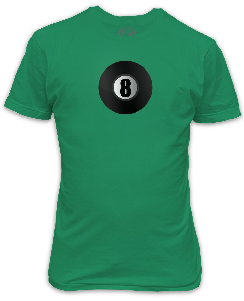 8 Ball T-Shirt Pool players gift lucky ball XL