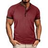 Men’s Slim Fit Lightweight Breathable Raglan Sleeve Henley Neck Short Sleeve Athletic Casual Shirt Top