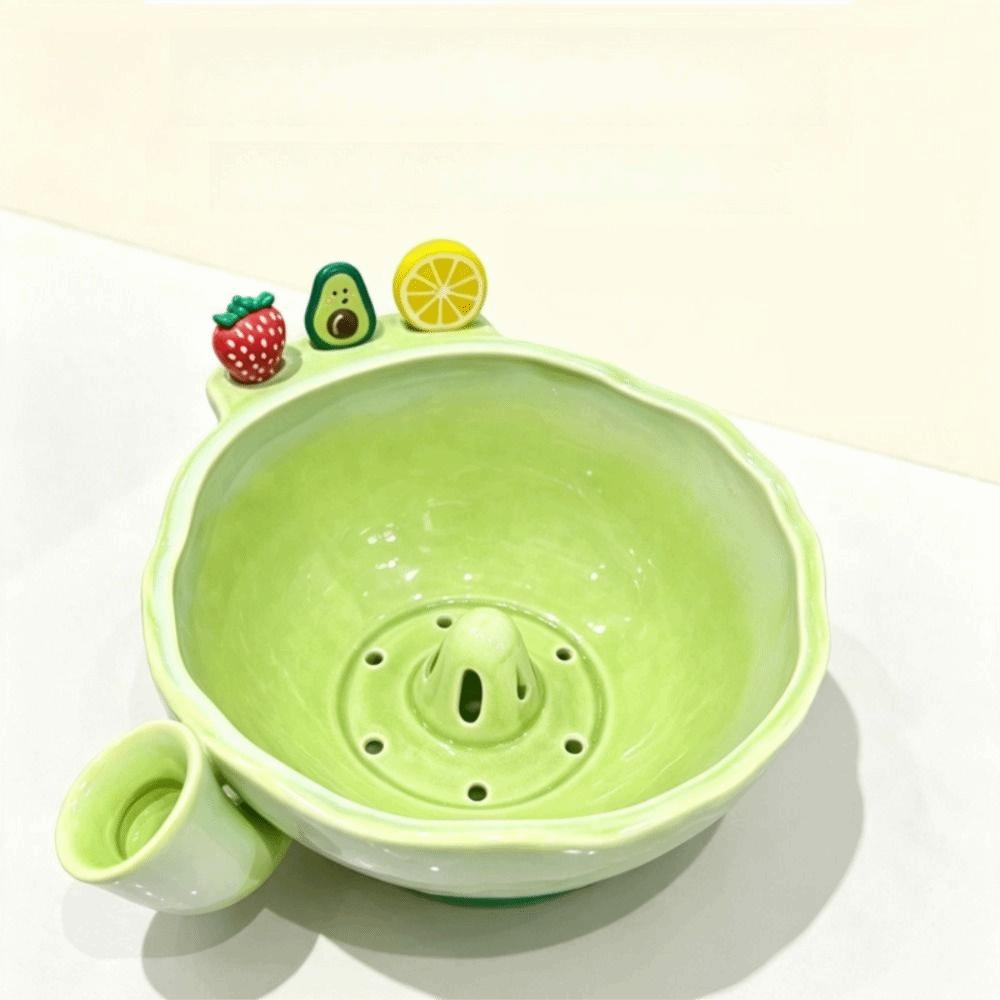 360 Degree Rotating Berry Washing Bowl Large Capacity Ceramic Berry Swirl Basket Home Kitchen