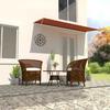 VidaXL Retractable Awning Patio Awning Balcony Awning Outdoor Garden UV Resistant Window Shading 350x150 145898