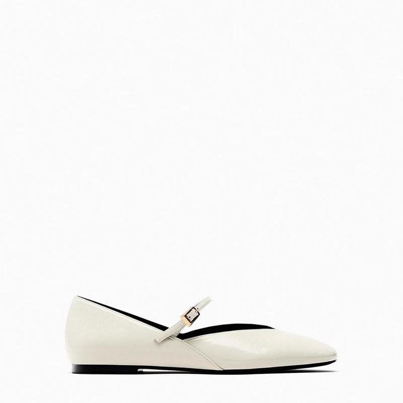 Foreign trade spring and autumn Mary Jane shoes small leather shoes women's patent leather square head single shoes shallow mouth word belt fashion w