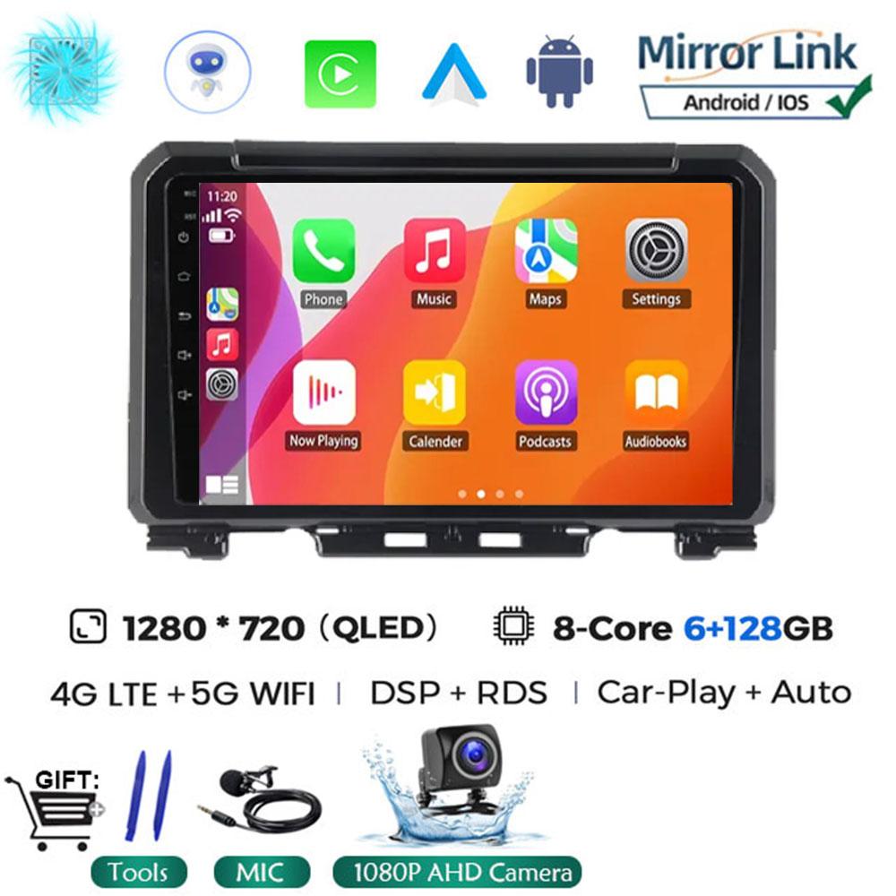 9 Inch Android 14 For Suzuki Jimny JB64 JB74 2018 - 2020 Multimedia Video Player Car Radio Stereo GPS Navigation Carplay