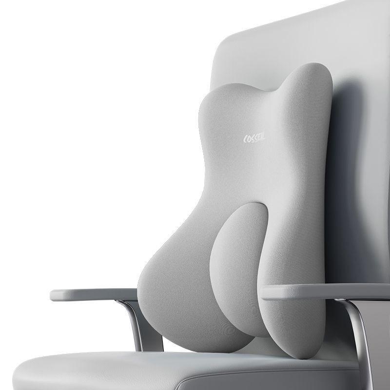 

Подушка для поясницы с эффектом памяти, подушка для поясницы в автомобиль, офисное кресло, послеродовая поддержка талии, многофункциональная подушка для облегчения боли светло-серый