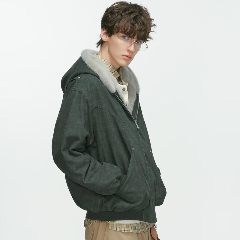 

Men s Cleanfit Hooded Workwear Cotton Jacket M