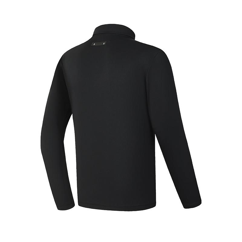 Fila Golf Series Fashion Simple Personality Classic Sports Leisure Versatile Comfortable Quality Knitted Long Sleeve Polo Shirt Men Tops A11M615217FBK