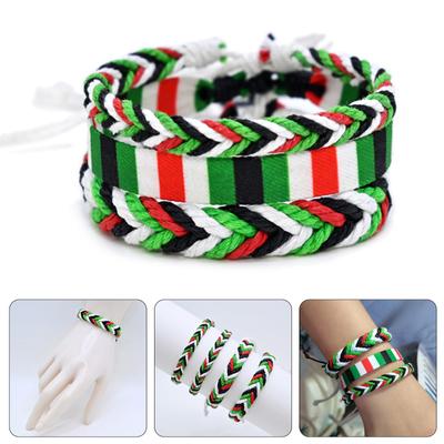 Colorful Palestinian Handmade Bracelet Adjustable Wristband Ethnic Craft Souvenir Unisex Wear Bracelet Gift for Man