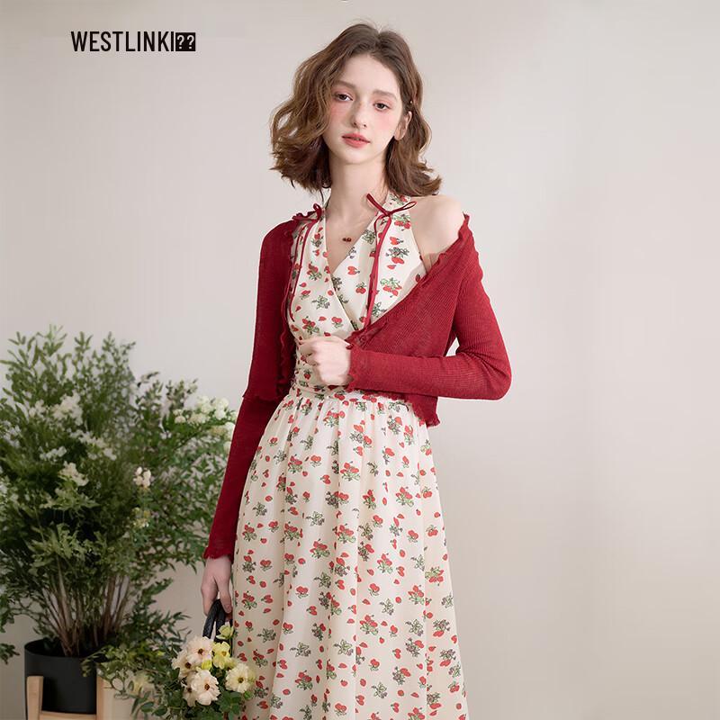 

Женский кардиган тонкой вязки с оборками Xiyu M