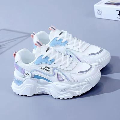 Modne Damskie Jesienne Nowe Modne Buty Sportowe Outdoorowe Wygodne Płaskie Buty na grubej podeszwie antypoślizgowe sneakersy Damskie Wszechstronne Casualowe Sneakersy