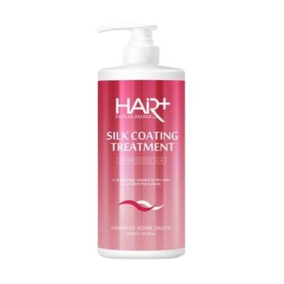 Hair Plus Silkebelegg Behandling Rose Bær Musk 1L | Protein- og Oljefuktighetspleie | Glansfull Silkeprotein Hårreparerende Maske