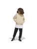 Adidas Wording Fleece Magic Beige Size Women's Loose-Fit Full-Zip Hoodie, (IK9893), J/L (JSY18/IEH71)