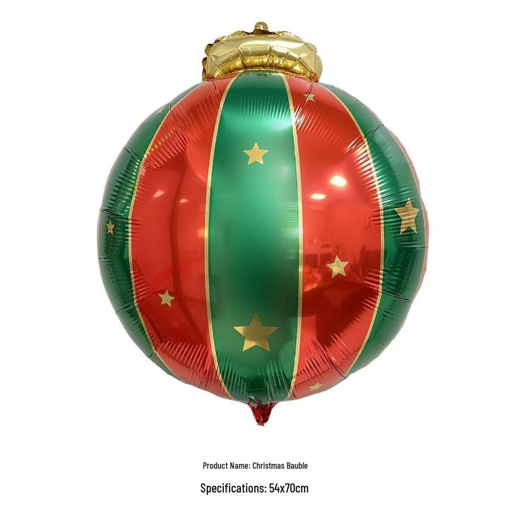 Large Christmas Tree and Santa Claus Aluminum Foil Balloons for Window Display 