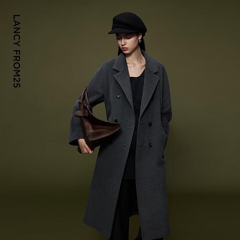 Langzi Women's Premium Vintage Wool Blend Coat