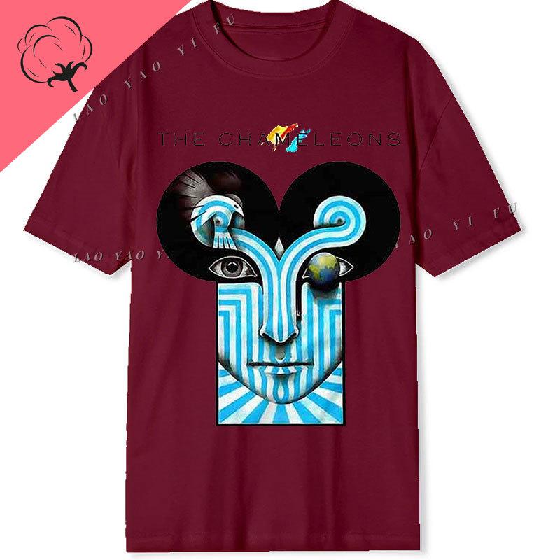 

Personality The Chameleons Casual Funny T Shirt Streetwear Graphic TShirts Summer Short Sleeve Cotton Crewneck Y2k Clothing 3XL