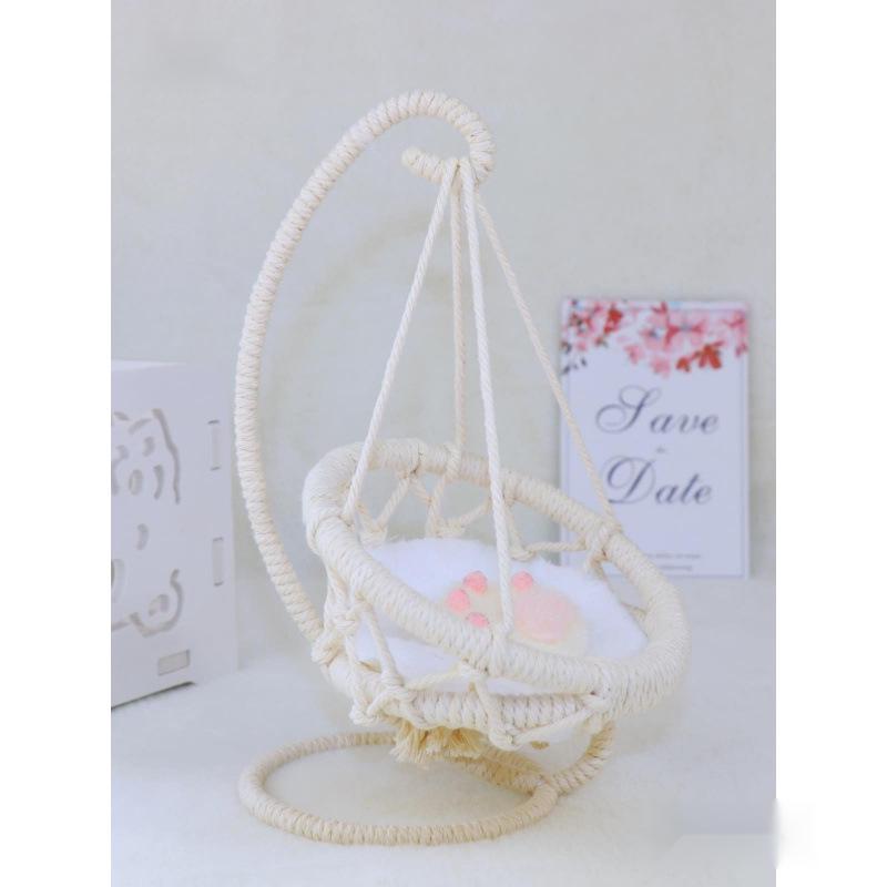Hand-Woven Cotton Doll Hammock Chair with Free Home Shipping