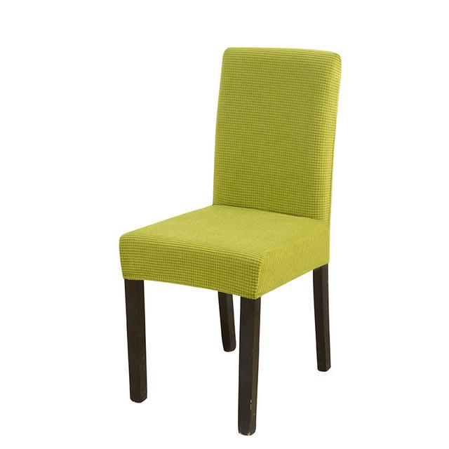 Elastic One-Piece Chair Cover for Home and Hotel Dining Chairs
