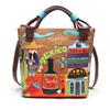 Womens Vintage Handbag Crossbody Bag Hand-Embroidered Canvas Fashion Tote Daily Use