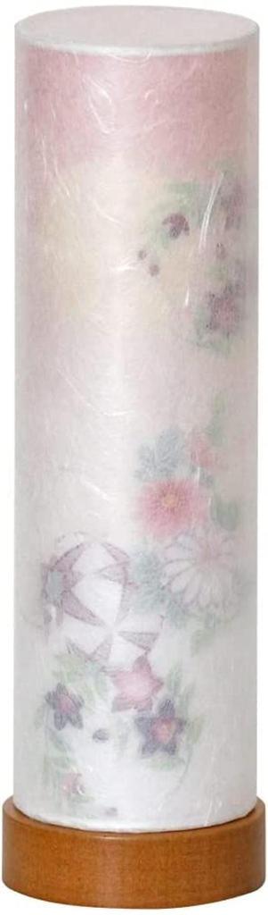 Bon-Festival-Laterne Nr.. 2921 Chrysantheme und Glockenblume Kabellose Japanische Laterne, Modern Kabellos Doppellagig