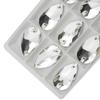 Teardrop Crystal Glass Double-Hole Embellishments for DIY Sewing Projects