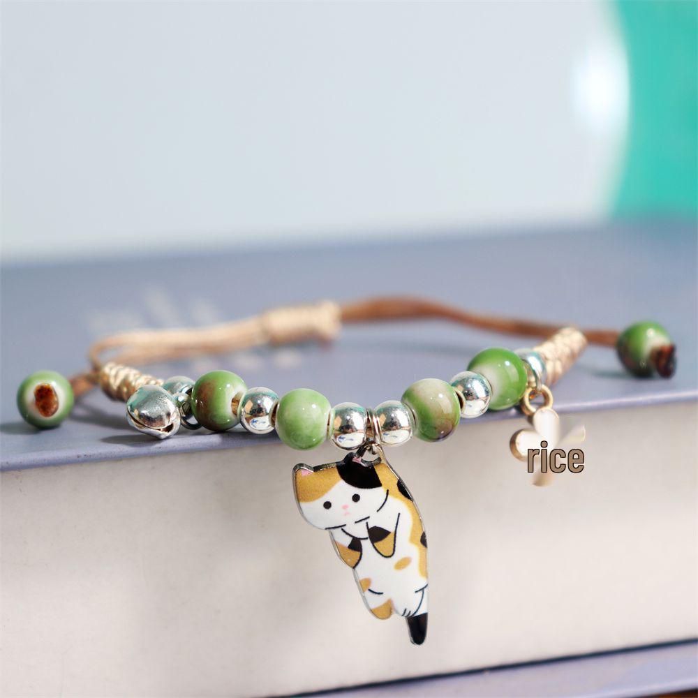 Minimalistyczna Bransoletka Leniwy Kot - Modna Biżuteria dla Kobiet i Studentek