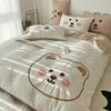 Four Seasons Universal Four-piece Embroidered Bedspread Quilt Cover Student Dormitory Four-piece Soft Bedding